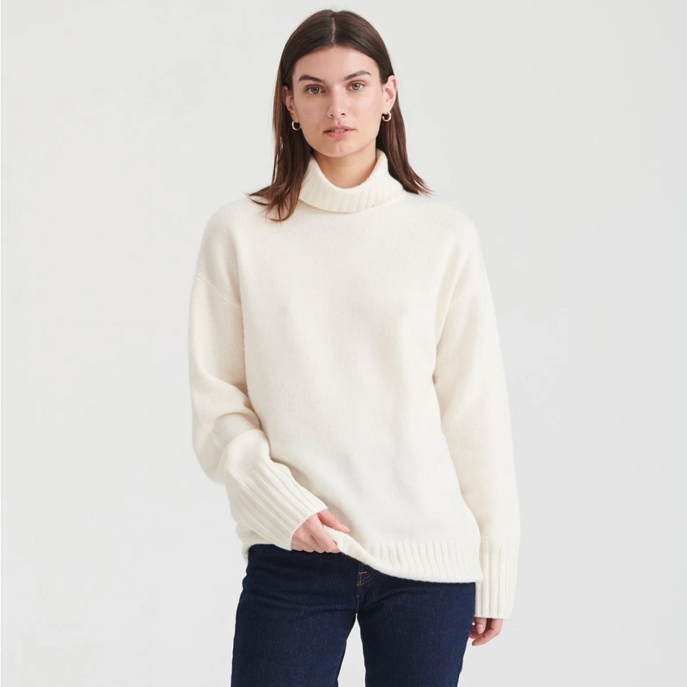 NAADAM Luxe Cashmere Turtleneck Tunic